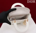 Dior Lady 白色羊皮斜挎包小號PM-M0538：圖片 6