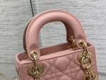 Dior Lady mini 胭脂羊皮斜挎包mini-M0505：圖片 3