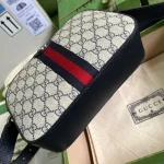 GUCCI Ophidia中號藍米帆布斜揹包-681064：圖片 4