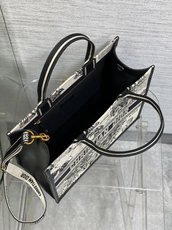 Dior Book 奶白色托特包中號MM-M1296：圖片 9