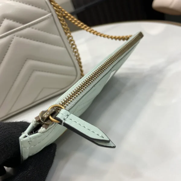 GUCCI GG Marmont迷你紅色皮革斜挎包-751526：圖片 8