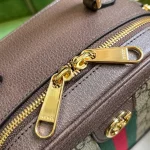 GUCCI Ophidia米棕帆布迷你斜揹包-772157：圖片 7