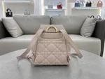 Dior Caro 粉米羊皮雙肩背包中號MM：圖片 6