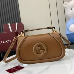 GUCCI Blondie小號米棕帆布手提包-815714：圖片 2