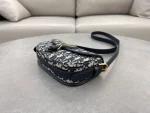 Dior Bobby 藍色緹花斜挎包小號PM-M9335：圖片 7