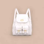 Dior Caro 奶白羊皮雙肩背包中號MM