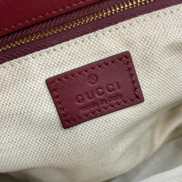GUCCI Horsebit 1955小號米棕帆布肩揹包-815178：圖片 10