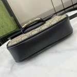 GUCCI Horsebit 1955黑色皮革肩揹包-815205：圖片 5