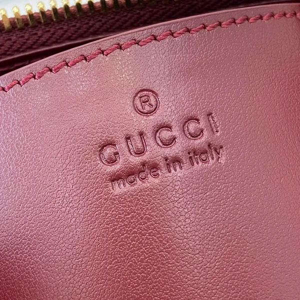 GUCCI GG Monogram紅棕貓頭鷹斜背包-818763：圖片 11