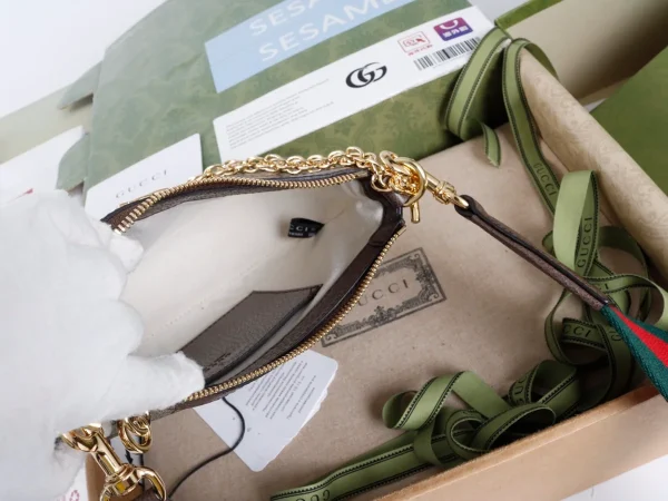 GUCCI Ophidia藍帆布斜挎包-735132：圖片 10