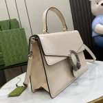 GUCCI Dionysus中號灰漆皮手提包-795007：圖片 3