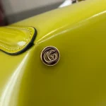 GUCCI Gucci Rosso Ancora紅色光面手挽包-805832：圖片 9