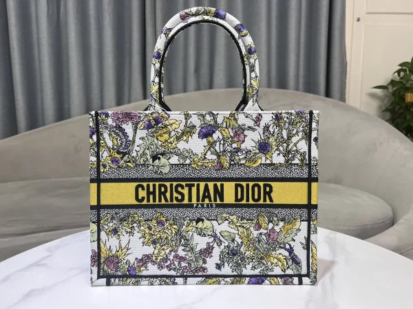 Dior Book 奶白托特包中號MM-M1296：圖片 3