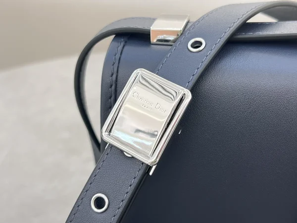 Dior 30 Montaigne 藍色皮革斜背包中號MM-M9203：圖片 6