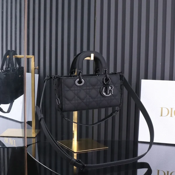 Dior Lady 黑色小牛皮斜挎包小號PM-M0613：圖片 2