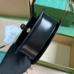 GUCCI Gucci Bamboo 1947黑色皮革手提包-760246：圖片 4