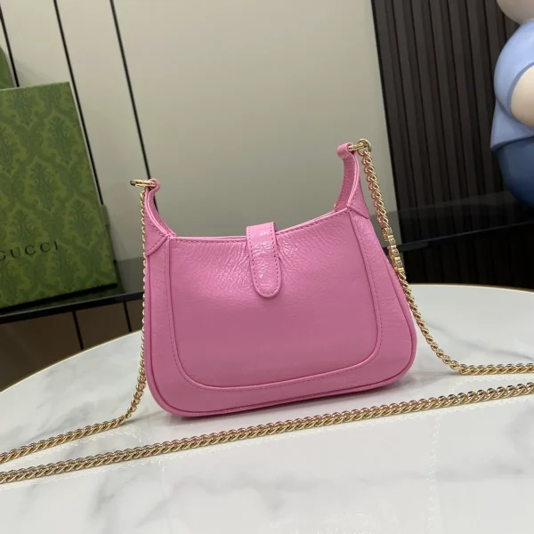 GUCCI Jackie Notte迷你紅漆皮斜揹包-782889：圖片 4