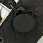 Dior Lady 黑色小牛皮斜挎包中號MM-M0540：圖片 7