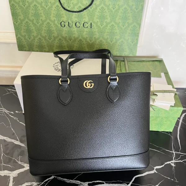 GUCCI Ophidia米藍帆布肩揹包-765043：圖片 2