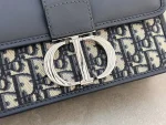 Dior 30 Montaigne 藍色皮革斜背包中號MM-M9203：圖片 5