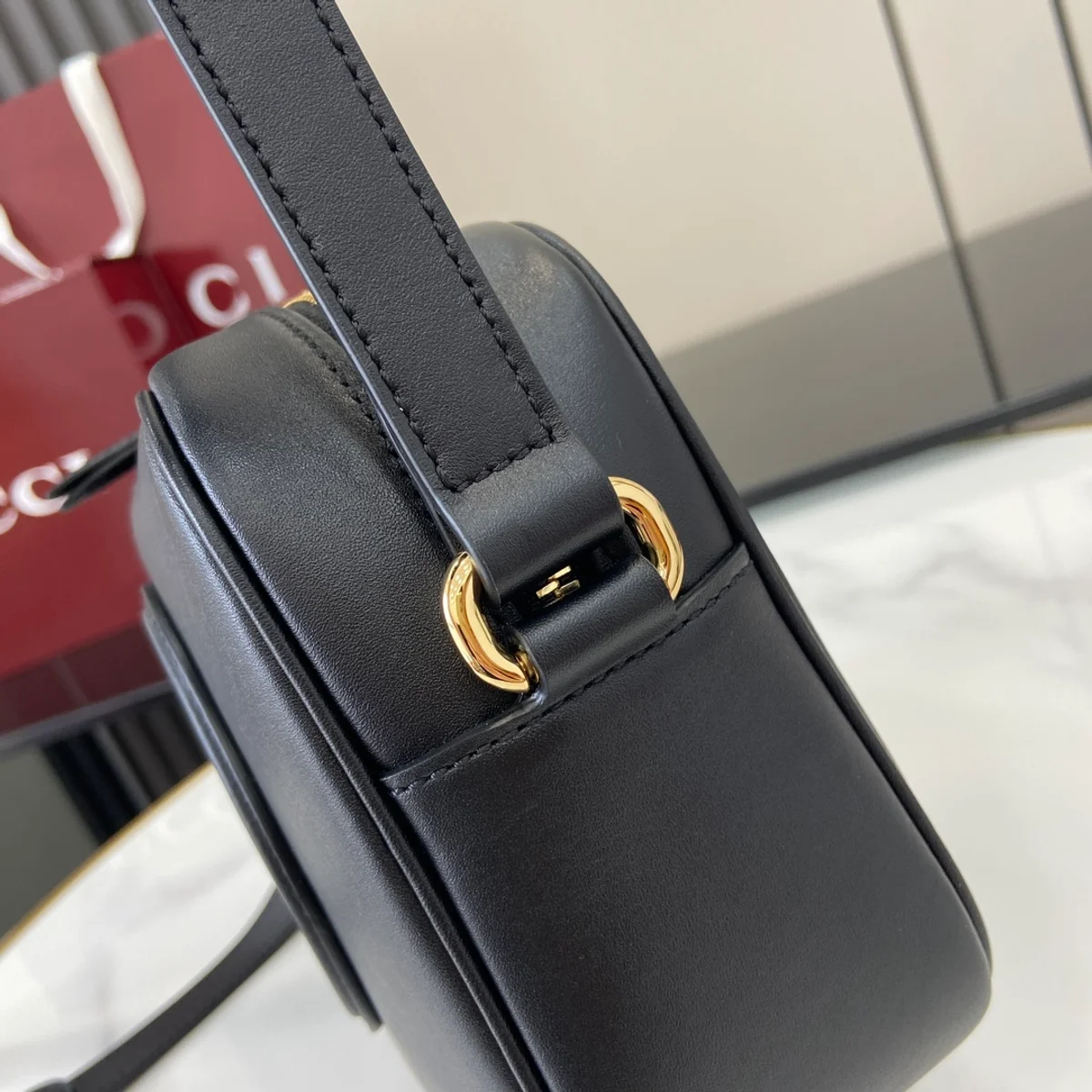 GUCCI Blondie迷你米棕帆布斜揹包-820429 6 GUCCI Blondie迷你米棕帆布斜揹包-820429