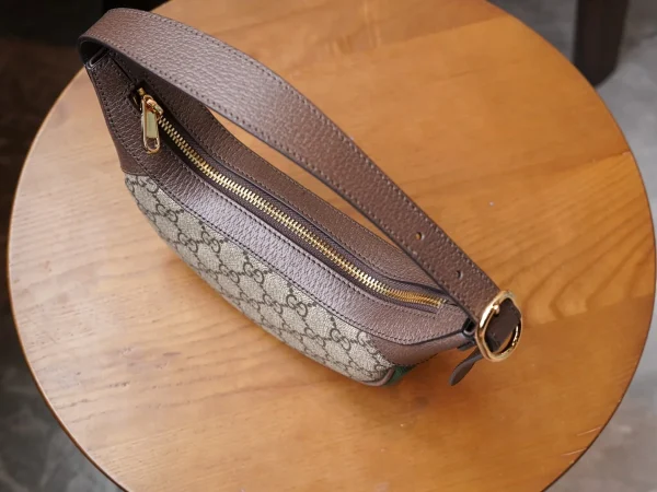 GUCCI Ophidia米棕帆布斜背包-658551：圖片 7