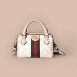 GUCCI Ophidia紅色帆布手提包-781490