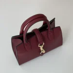 GUCCI Elegance米白粒面皮手提包-795349：圖片 9