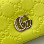 GUCCI GG Milano迷你黑色皮革斜揹包-806017：圖片 7