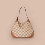 GUCCI Original GG中號米棕帆布肩揹包-815924