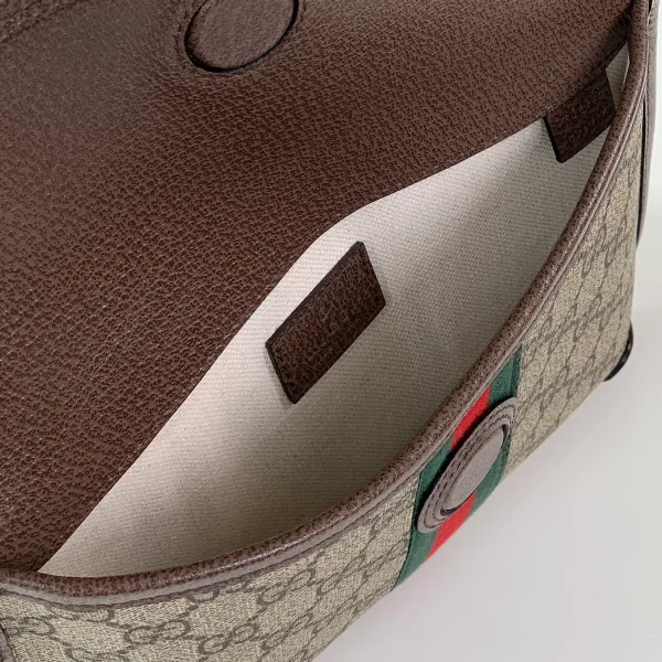 GUCCI Ophidia米棕帆布腰包-752597：圖片 10