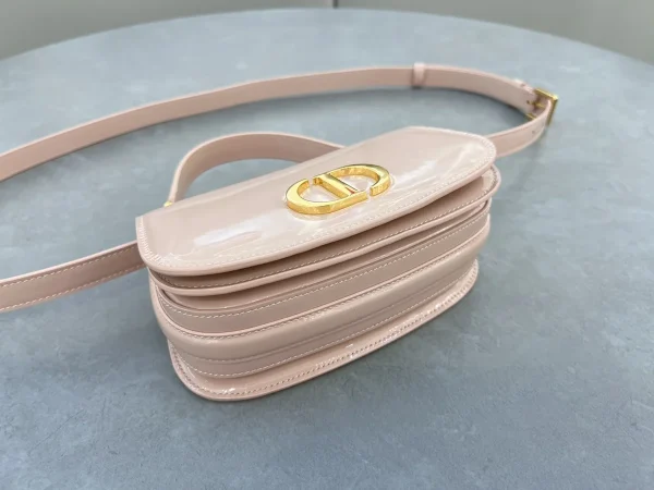 Dior 30 Montaigne 粉色小牛皮斜挎包小號PM-M9370：圖片 5