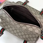 GUCCI GG Supreme中號米棕帆布斜背包-760123：圖片 10