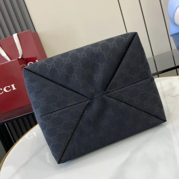 GUCCI Totissima小號黑色帆布手提包-788211：圖片 6