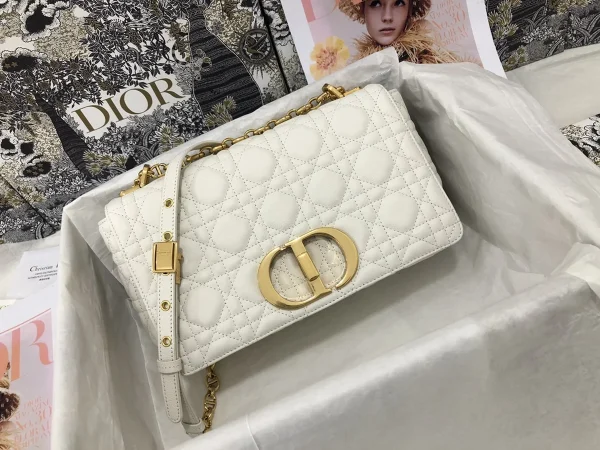 Dior Caro 象牙色小牛皮斜挎包中號MM-M9242：圖片 2