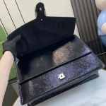 GUCCI Dionysus大號黑色漆皮肩揹包-795003：圖片 7