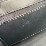 GUCCI GG Signature小號黑色皮革肩揹包-772794：圖片 10