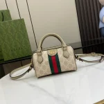 GUCCI Ophidia紅色帆布手提包-781490：圖片 2
