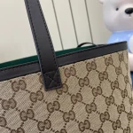 GUCCI Totissima中號黑色帆布托特包-788203：圖片 12