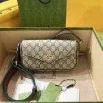 GUCCI Ophidia米燕帆布斜挎包-764961：圖片 2