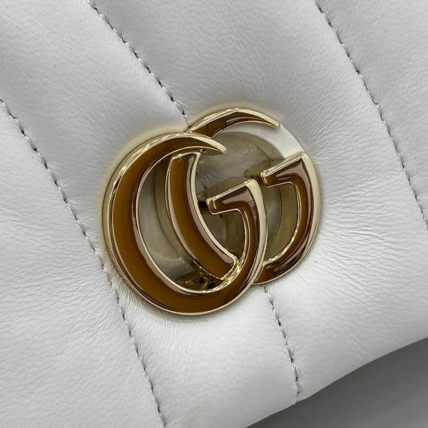 GUCCI GG Milano迷你粉紅皮革手挽包-806017：圖片 6