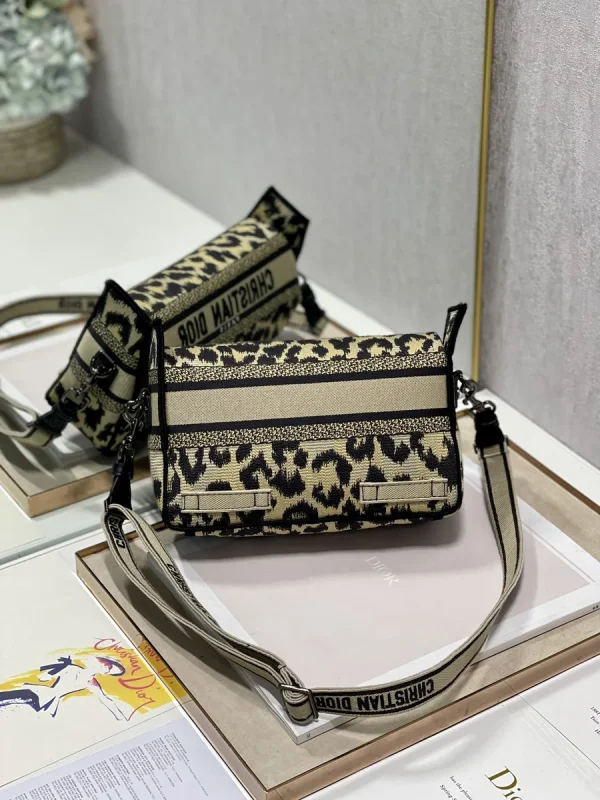 Dior Oblique 藍色布料斜挎包小號PM-M1241：圖片 8