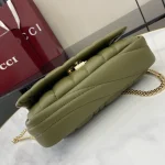 GUCCI GG Milano迷你白色絎縫皮革斜揹包-806017：圖片 5