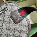 GUCCI GG Supreme中號米棕帆布腰包-760217：圖片 5