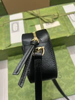 GUCCI Horsebit 1955小號米棕帆布肩揹包-760196：圖片 6
