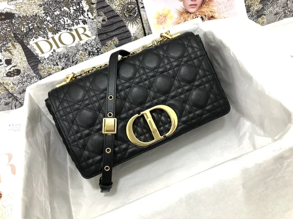 Dior Caro 黑色小牛皮包中號MM-M9242：圖片 2