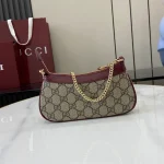 GUCCI GG Monogram紅棕貓頭鷹斜背包-818763：圖片 4