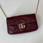 GUCCI GG Marmont灰色皮革斜挎包-751526：圖片 6