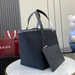 GUCCI Totissima中號紅色帆布托特包-788203：圖片 3