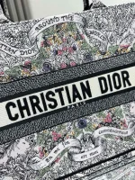 Dior Book 奶白色托特包中號MM-M1296：圖片 3